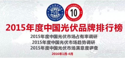 2015年度《中国光伏品牌排行榜》调研正式启